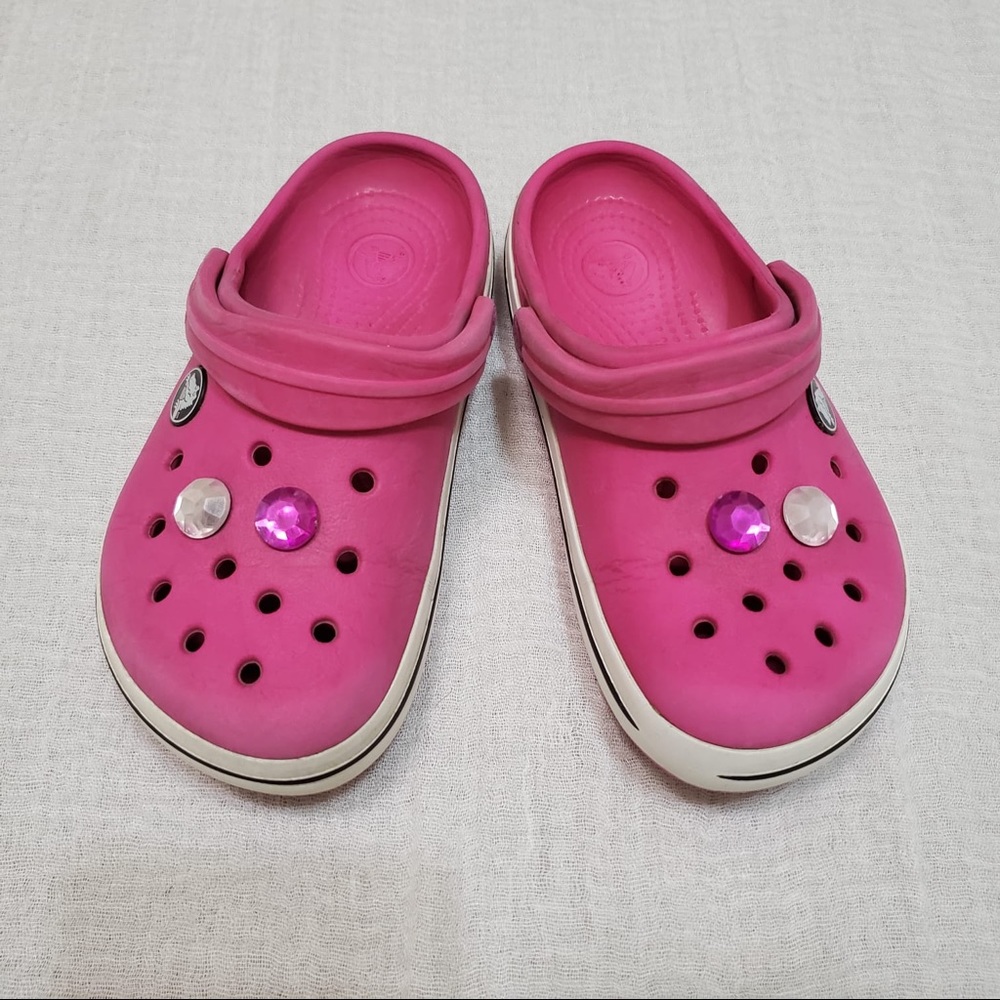 Crocs Crocband Girls Clog Pink Size 1